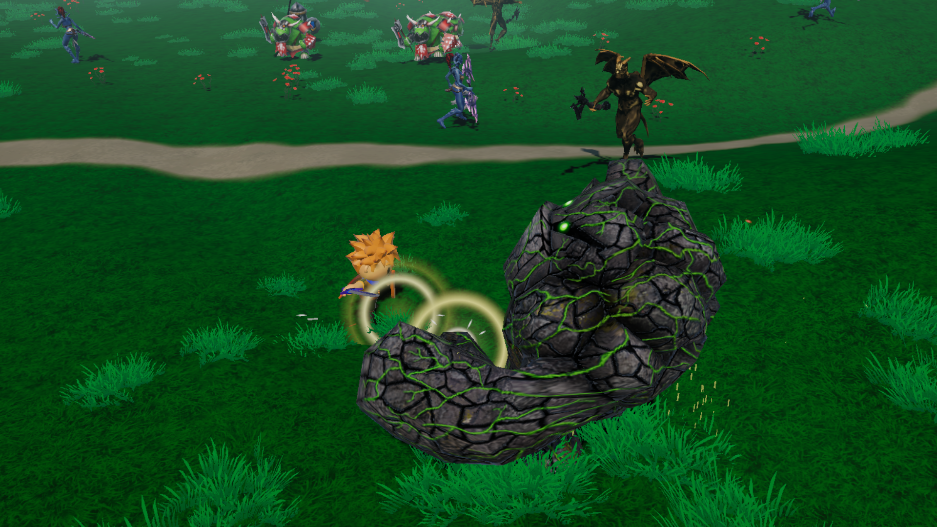 Zenith Hero landscape gameplay screenshot with combat and progression UI