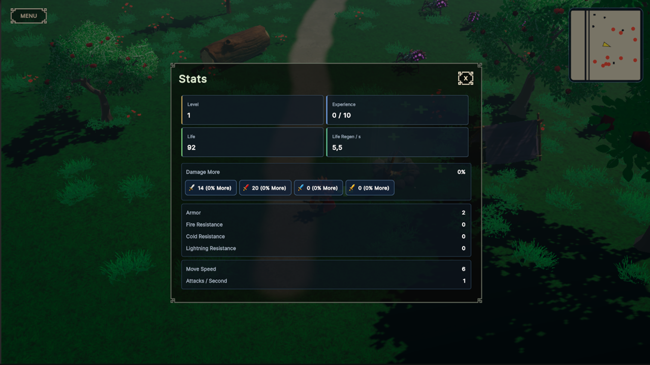 Zenith Hero landscape screenshot showing monster hunting
