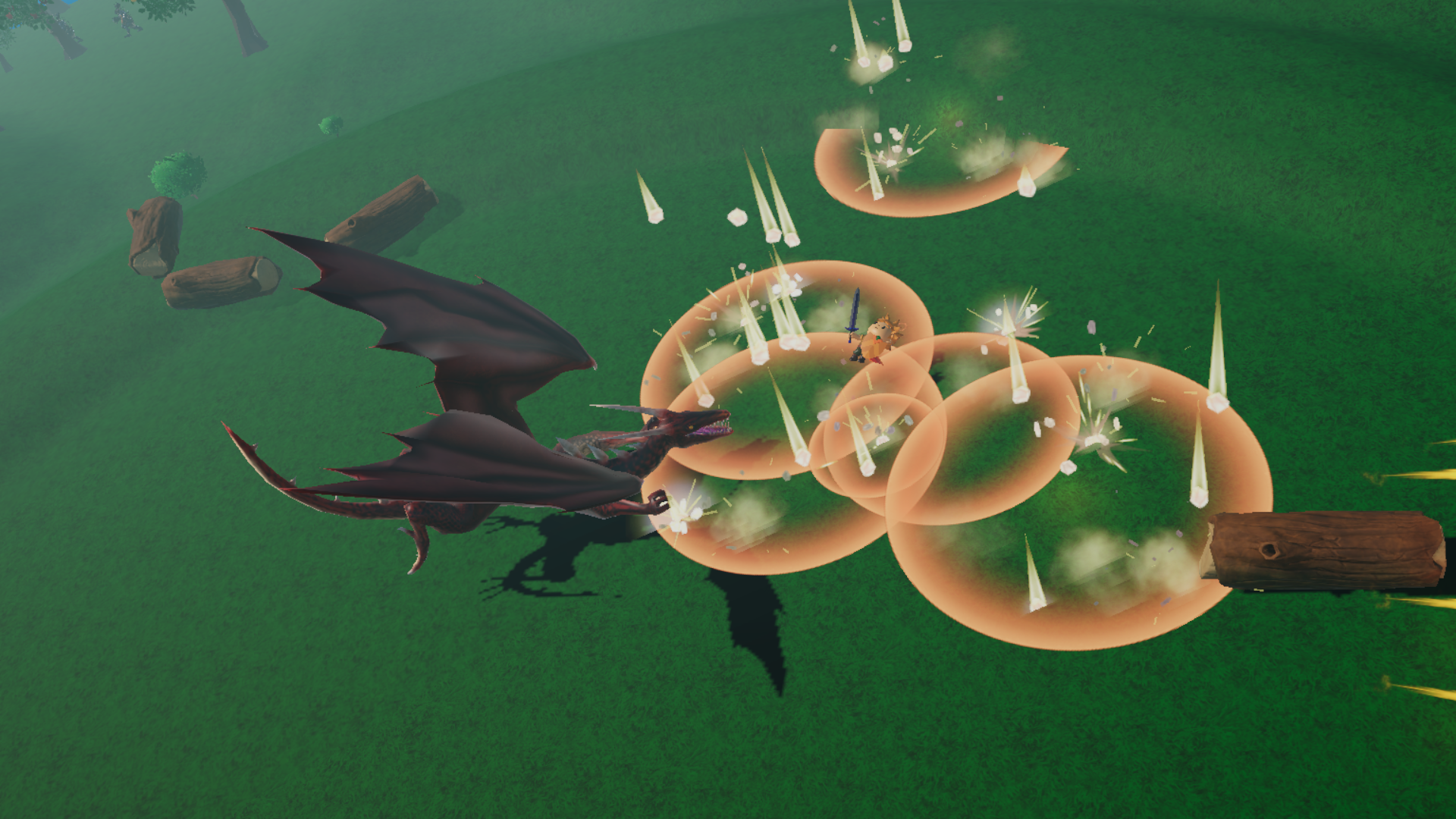 Zenith Hero landscape screenshot showing incremental stat growth